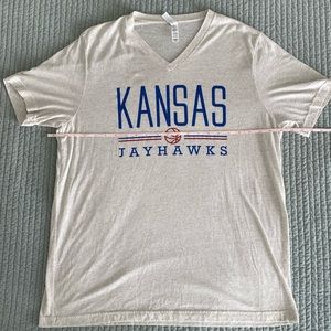 University of Kansas Basketball V neck t-shirt